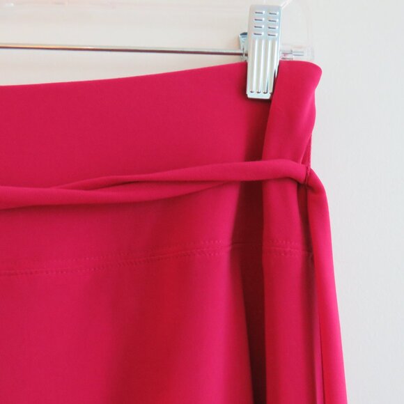 SYMPLI Wide Leg Trouser Pant in Magenta Stretch Pull On Travel - Size US 10 NWT - Picture 14 of 16